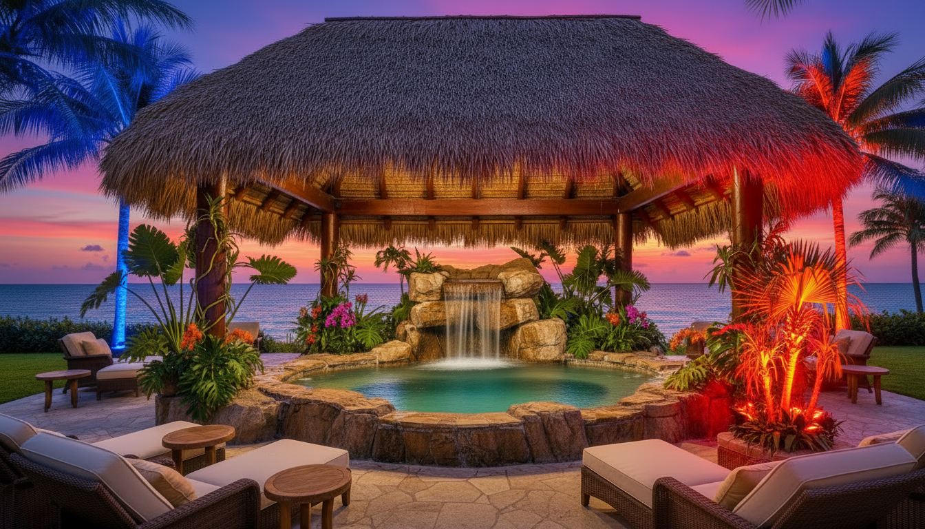 Custom Palm Hut Builder South Florida